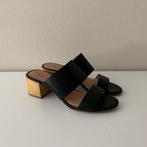 Madewell Kiera Mule Sandal in True Black
